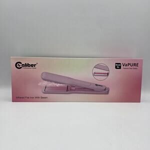 Caliber VaPure Hair Straightener Infrared Ultrasonic Spray Mist Flat Iron NIB